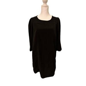 🖤✨ Kimchi Blue - Black Mini Dress 3/4 Sleeve Keyhole Back  - Size Small